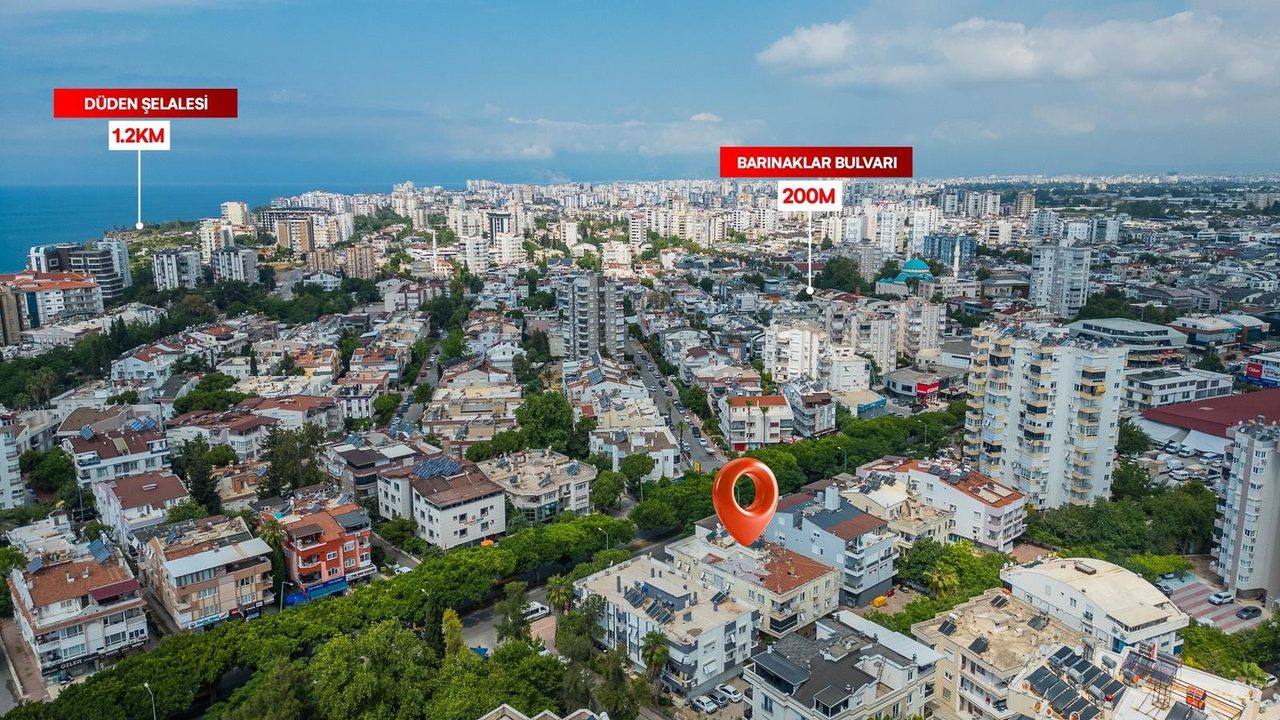 Güzeloba Anadolu Hastanesi Yakını Geniş İçi Yapılı Satılık 3+1