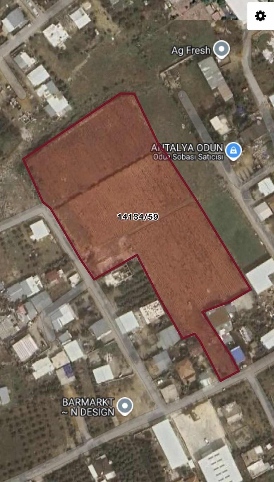 Aksu Atatürk Mah.de 12.344 M² Yatırımlık Arazi