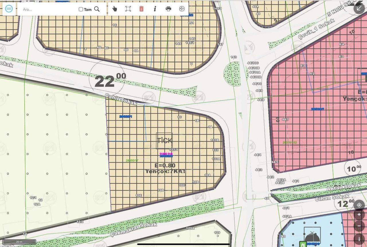 Altınova Da İmar Sınırında 2 Yol Cepheli Satılık 1204 M2