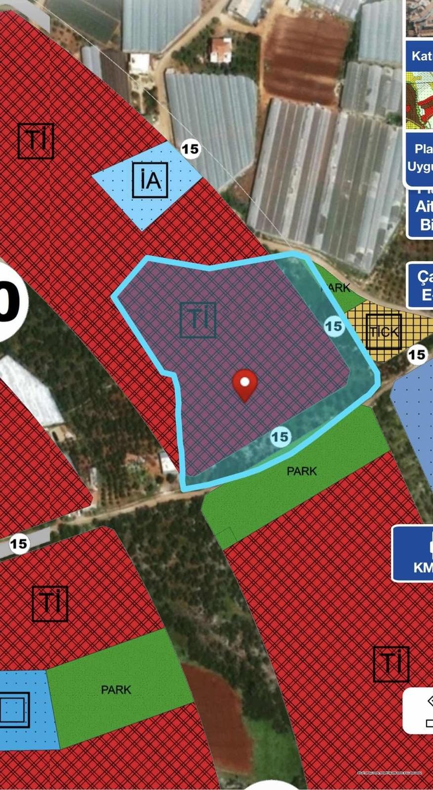 Кепез Газилер 19.108 М² Большой коммерческий участок | E=1.00