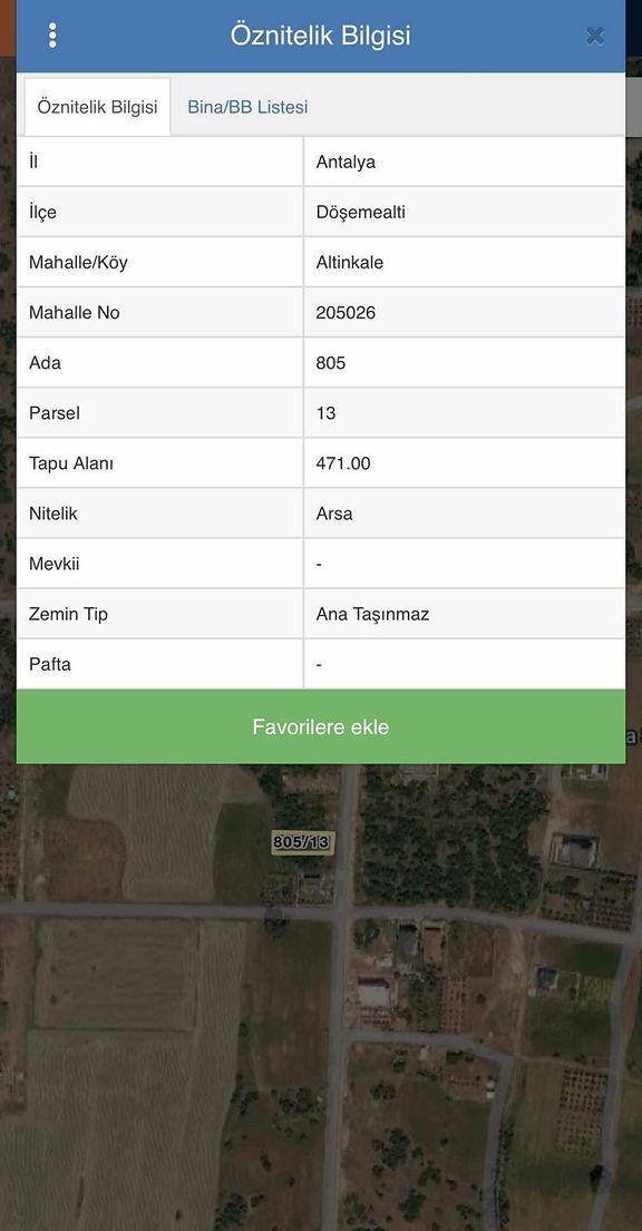Участок площадью 471м² на продажу в Алтынкале, Дёшемеалты