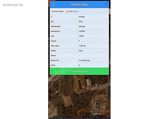 ANTALYA AKSU KARAÇALIDA 1000 M2 KONUT İMARLI YATIRIMLIK ARSA!
