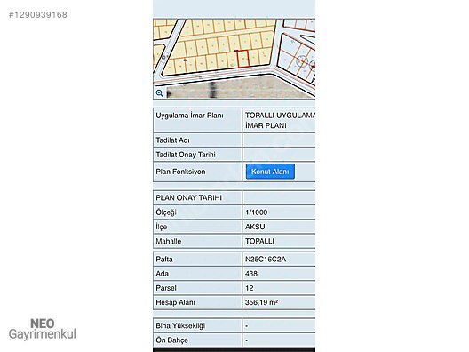 TOPALLI DA SATILIK VİLLA ARSASI