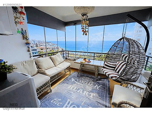 ŞİRİNYALI"DA SİTEDE DENİZ MANZARALI SATILIK ARA KAT 2+1 DAIRE