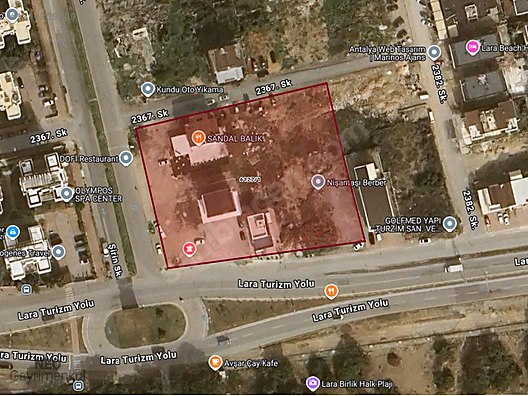 LARA TURİZM YOLUNDA SATILIK MÜSTAKİL ARSA
