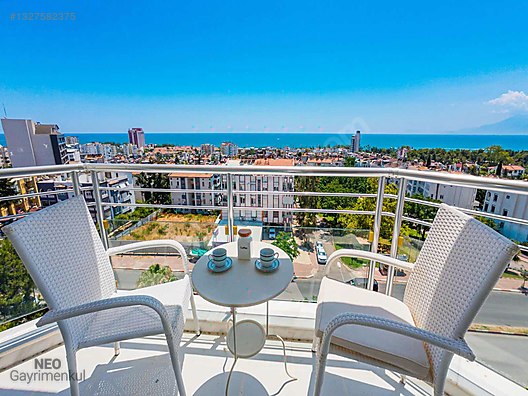 LARA GÜZELOBA DA PANORAMİK DENİZ MANZARALI SATILIK 3+1