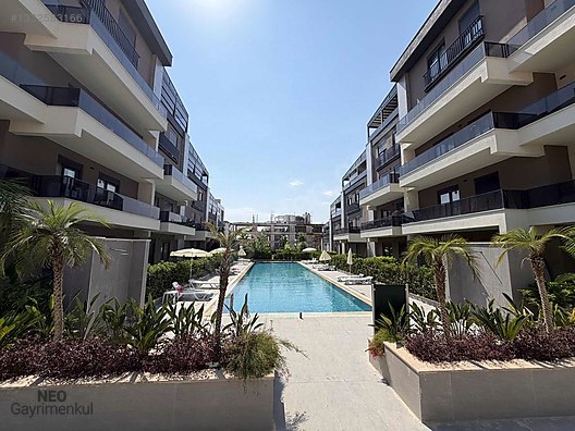 FULL ÖZELLIKLI LÜKS SITEDE EŞYALI TERASLI 1 + 1 SATILIK DAIRE